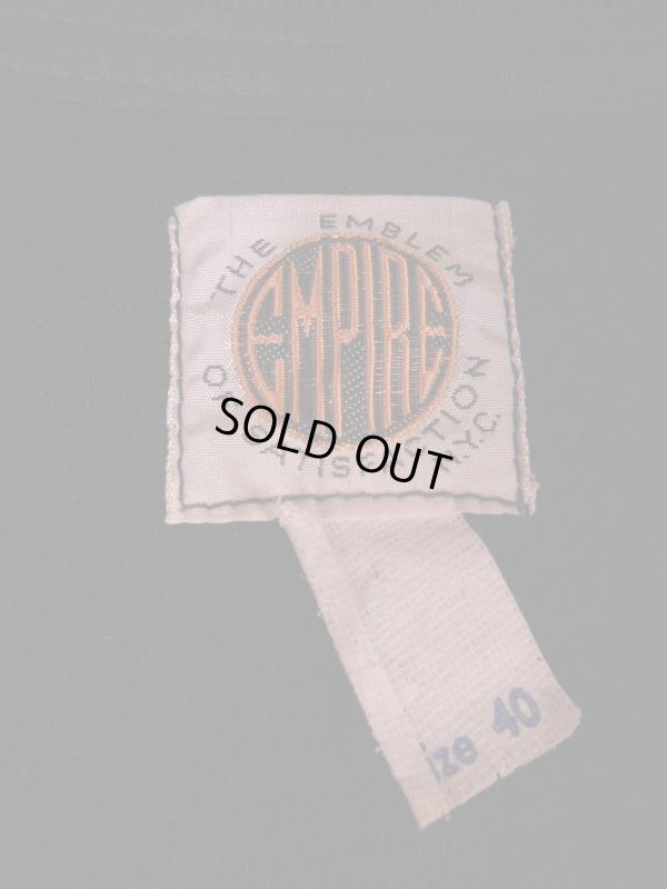 画像5: 1950'S DEADSTOCK EMPIRE BLACK WOOL LETTERMAN JACKET/40