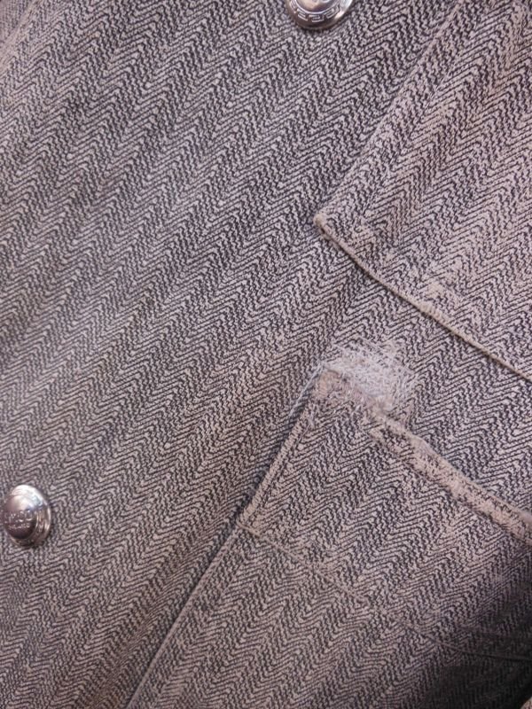 画像10: 1930'S〜 W BUTTONS FRONT HBT PRINT DUCK COVERALL