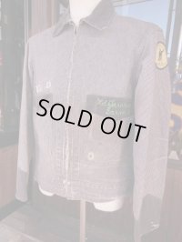 1950'S WEARWELL TWO TONE PRINTED DUCK WORK JACKET