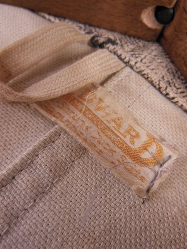 画像18: 1930'S〜 W BUTTONS FRONT HBT PRINT DUCK COVERALL