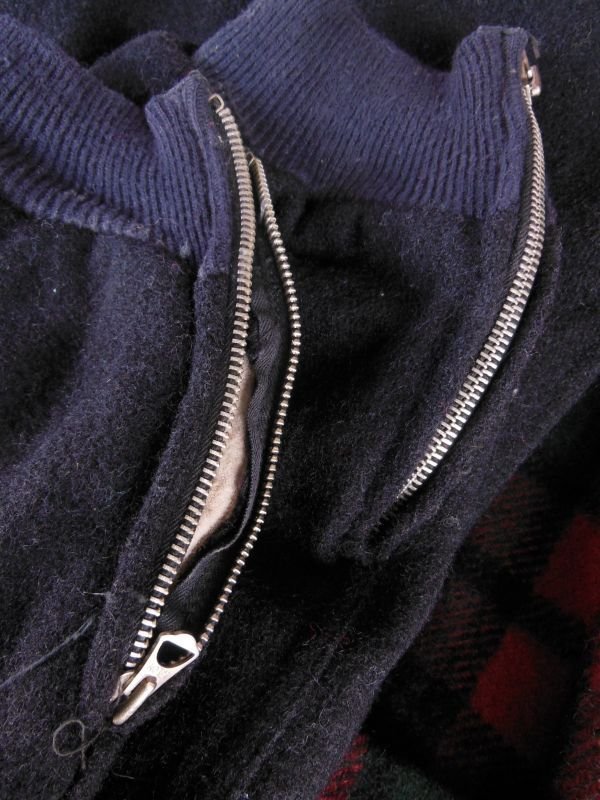 画像17: 1930'S CHIPPEWA GROMET ZIPPER HOODED WOOL WINTER SUIT 