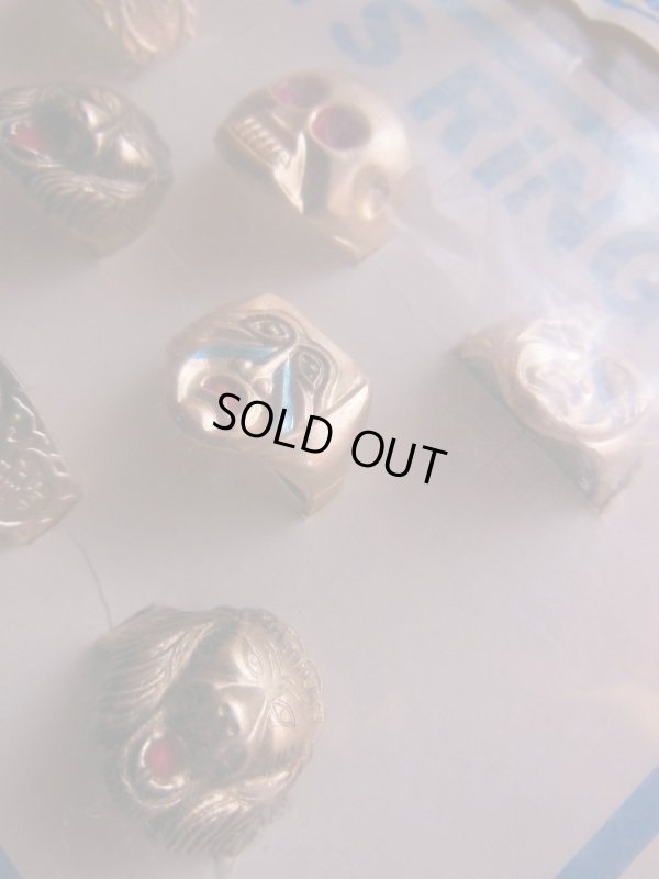 画像3: 1960'S〜DEADSTOCK 8 PARTY FAVORS BOYS RINGS 
