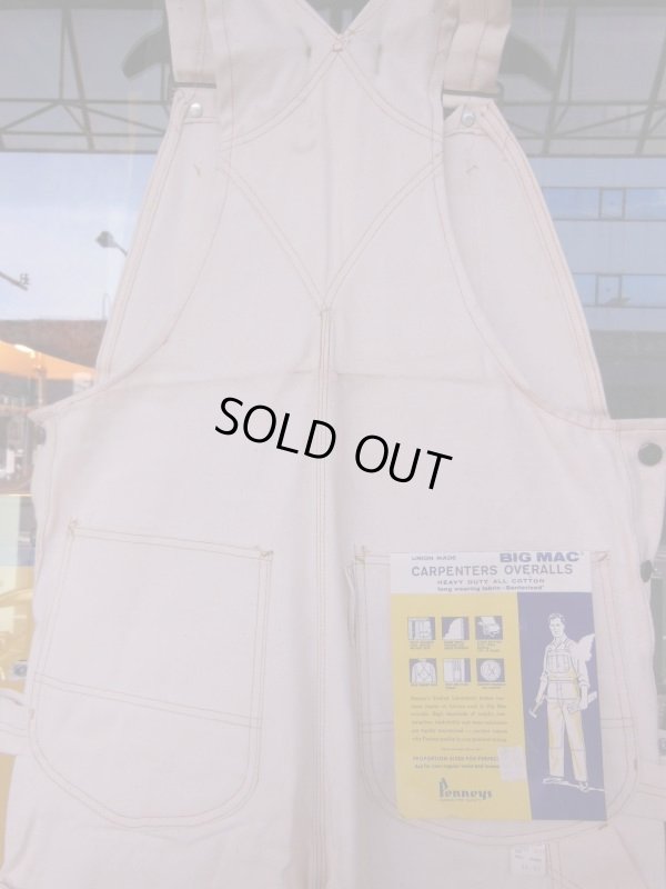 画像6: 〜1960'S DEADSTOCK BIG MAC CARPENTERS OVERALLS W/APRON SZ/36X32