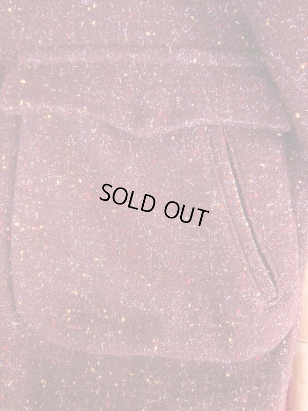 画像18: 1950'S WEATHERCREST DARK BROWN FLECK WOOL JACKET SIZE/40