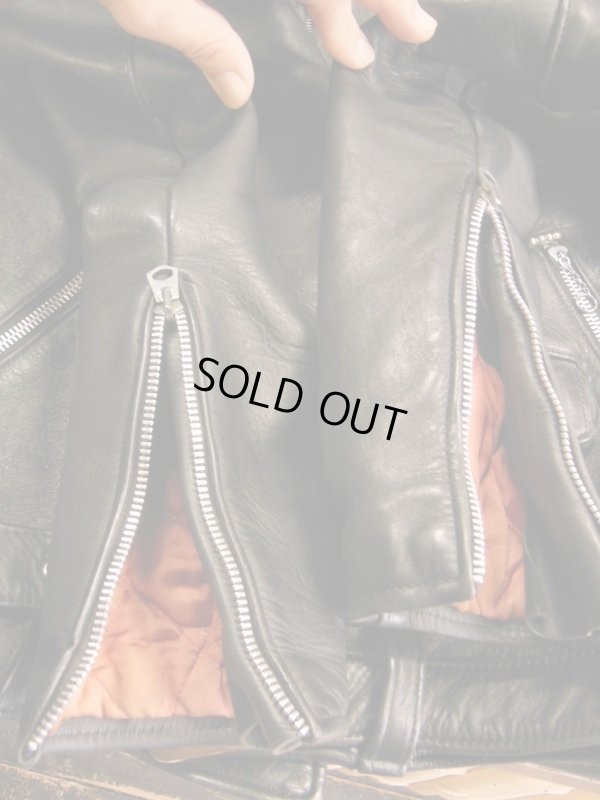 画像13: 1950'S BRATT HORSEHIDE TWO STARS MOTORCYCLE JACKET SZ/36