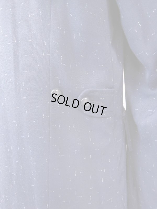 画像11: 1950'S TOWNCRAFT FLECK PRINTED NAVY GABERDINE WINTER COAT SZ/40