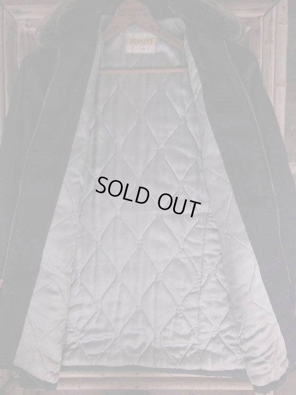 画像3: 1950'S TOWNCRAFT FLECK PRINTED NAVY GABERDINE WINTER COAT SZ/40