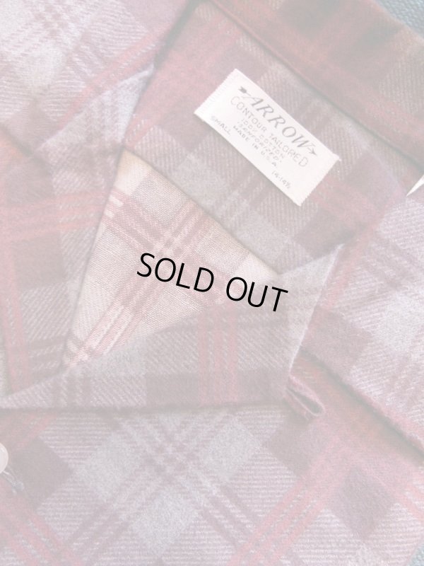 画像3: 1950'S DEADSTOCK ARROW PRINTED FLANNEL SHIRT SZ/14-14 1/2 SMALL 
