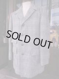 1950'S SEARS FIELDMASTER FLECK GRAY WOOL CAR COAT SIZE/40~42