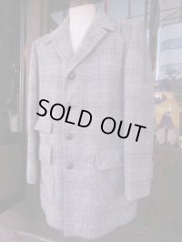 1950'S SEARS FIELDMASTER FLECK GRAY WOOL CAR COAT SIZE/40~42