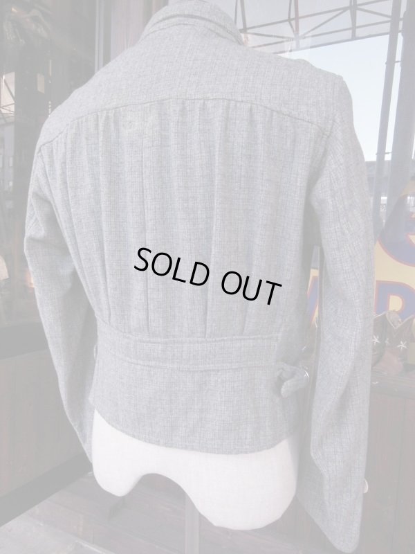 画像4: 1930'S GROMET ZIPPER LIGHT WOOL SPORTS JACKET W/NRA CODE LABEL