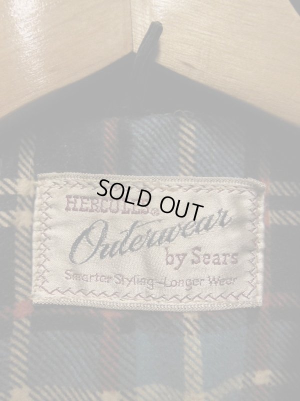 画像3: 1940'S〜 HERCULES DOUBLE BREAST BELTED DARK NAVY WOOL COAT