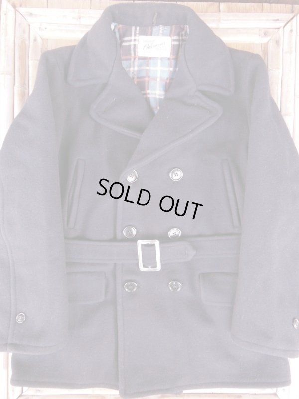 画像7: 1940'S〜 HERCULES DOUBLE BREAST BELTED DARK NAVY WOOL COAT