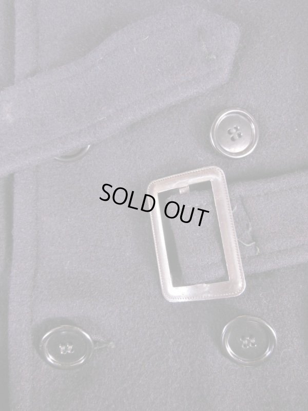 画像13: 1940'S〜 HERCULES DOUBLE BREAST BELTED DARK NAVY WOOL COAT