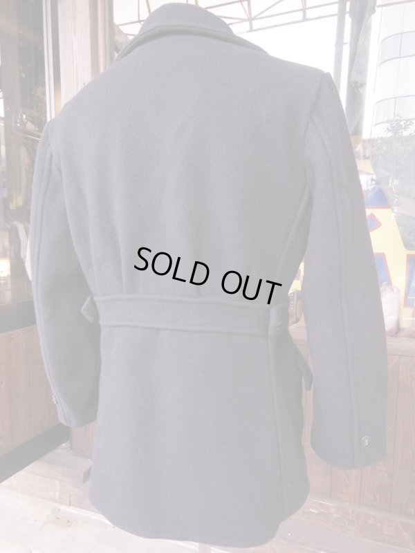 画像6: 1940'S〜 HERCULES DOUBLE BREAST BELTED DARK NAVY WOOL COAT