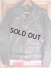 1950'S EDGO STEERHIDE W MOTORCYCLE JACKET SZ/40