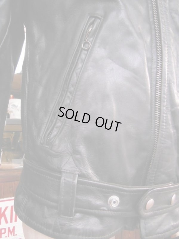 画像12: 1950'S EDGO STEERHIDE W MOTORCYCLE JACKET SZ/40