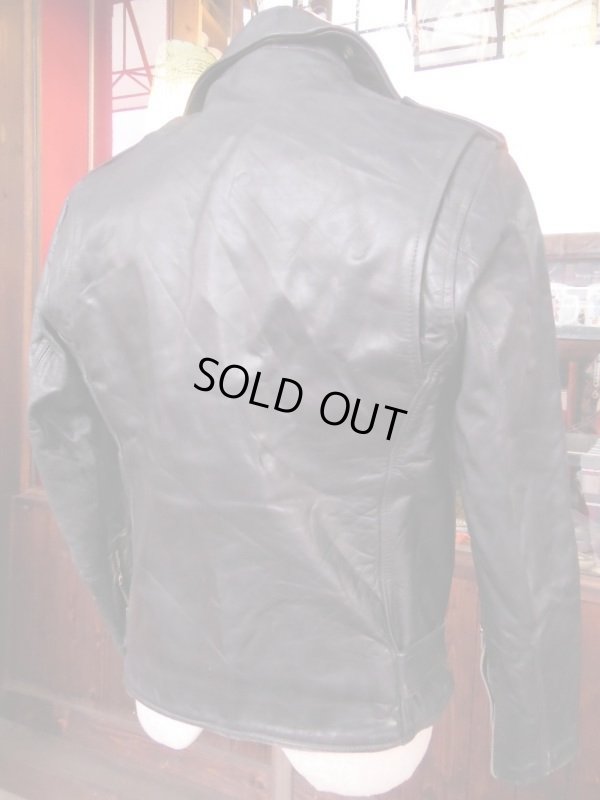 画像9: 1950'S EDGO STEERHIDE W MOTORCYCLE JACKET SZ/40