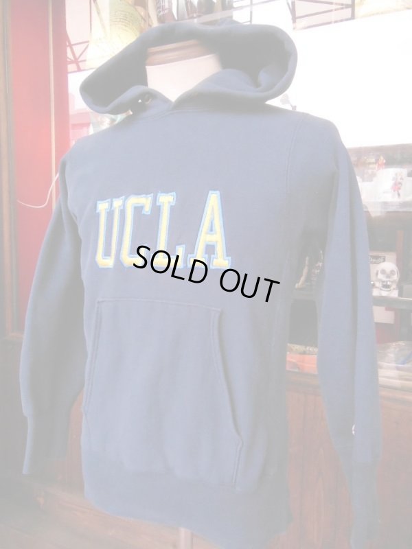 画像8: 90S CHAMPIONリバースウィーブスウェットパーカー/濃紺/UCLA/SMALL