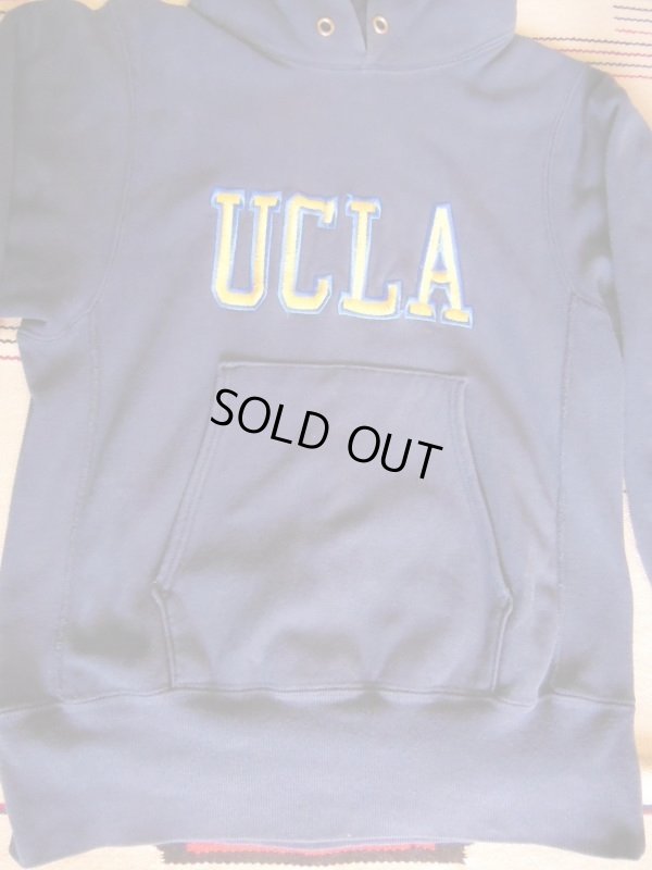 画像3: 90S CHAMPIONリバースウィーブスウェットパーカー/濃紺/UCLA/SMALL