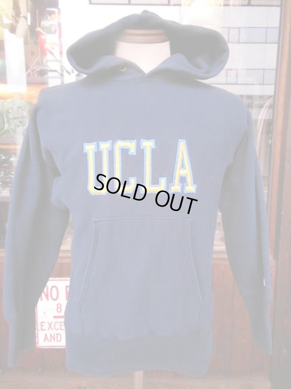 画像7: 90S CHAMPIONリバースウィーブスウェットパーカー/濃紺/UCLA/SMALL