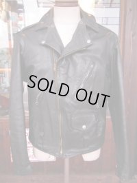 1950'S UNKNOWN HORSEHIDE W MOTORCYCLE JACKET SZ/42