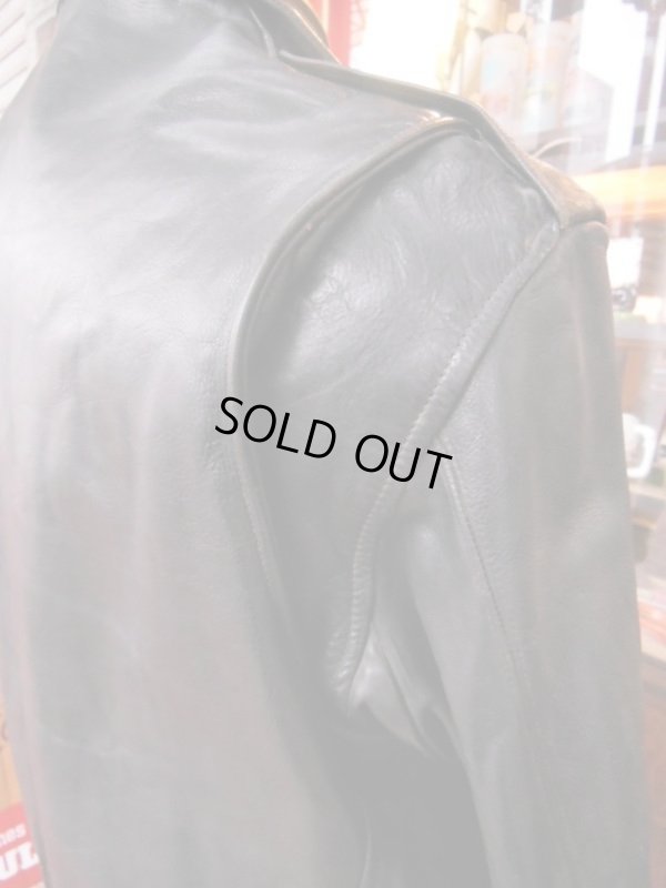 画像13: 1950'S UNKNOWN HORSEHIDE W MOTORCYCLE JACKET SZ/42