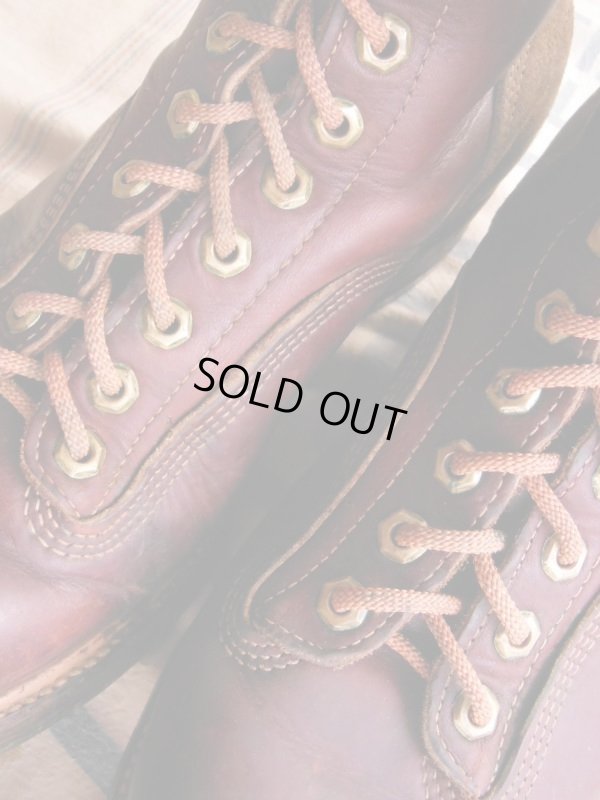 画像17: 1950'S THE GORILLA SHOE LACE TO TOE TWO TONE WORK BOOTS SZ/9EEE