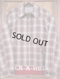 1950'S BUCK SKEIN BRAND SHADOW PLAID JACKET SIZE/38 
