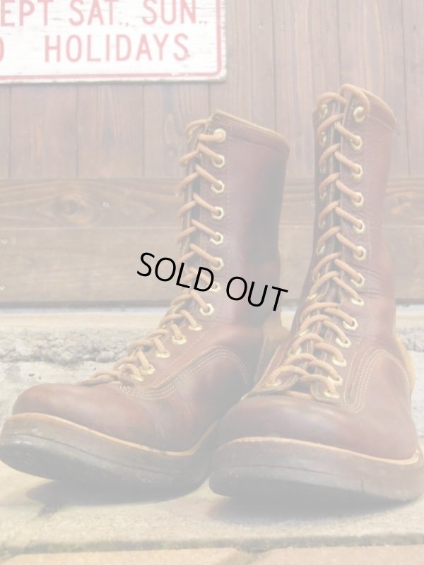 画像3: 1950'S THE GORILLA SHOE LACE TO TOE TWO TONE WORK BOOTS SZ/9EEE