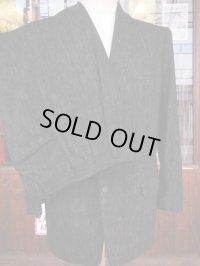 1950'S UNDER-GRAD Clothes PINK FLECK BLACK WOOL SUIT SZ/38/31X29