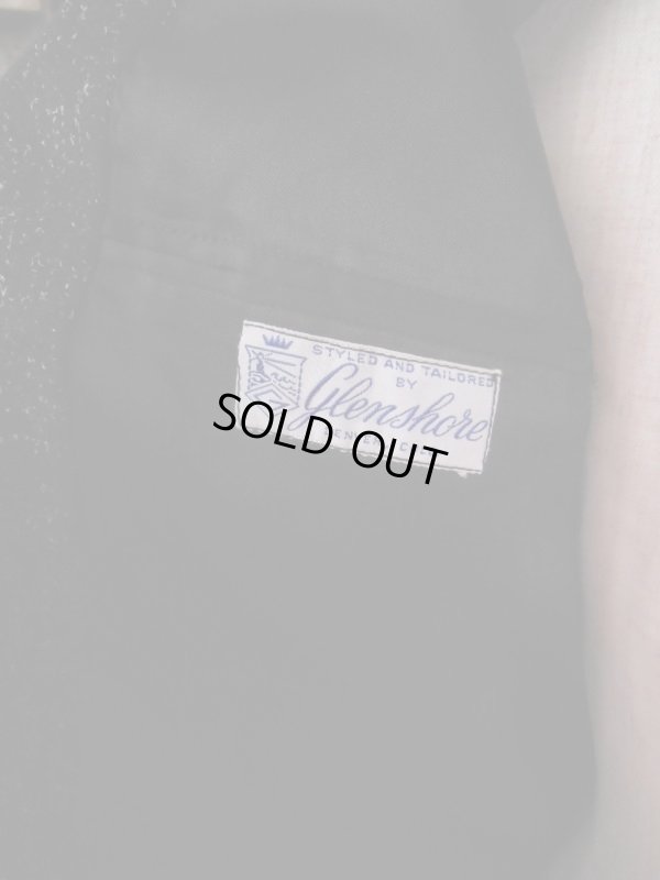 画像11: 1950'S GLENSHORE BLACK FLECK WOOL SUIT SZ/38/31X30