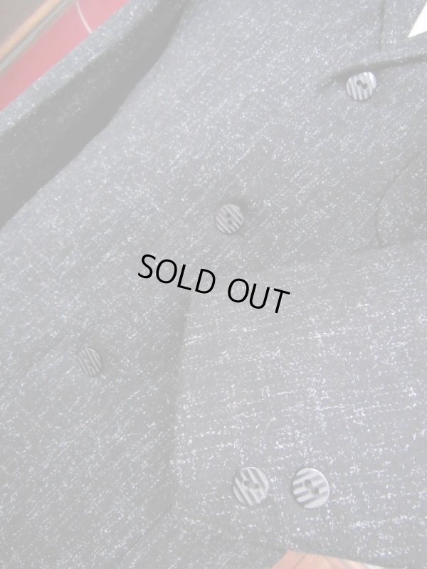 画像10: 1950'S GLENSHORE BLACK FLECK WOOL SUIT SZ/38/31X30