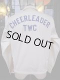 1950'S TWC CHEERLEADER EMBROIDERED DRIZZLER JACKET SZ/S