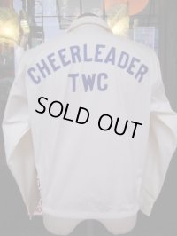 1950'S TWC CHEERLEADER EMBROIDERED DRIZZLER JACKET SZ/S