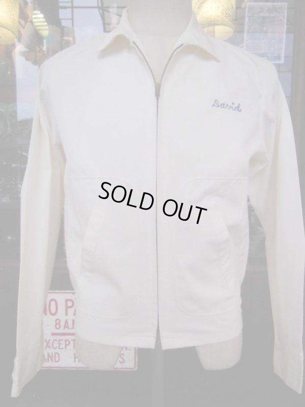 画像4: 1950'S TWC CHEERLEADER EMBROIDERED DRIZZLER JACKET SZ/S