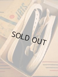 1940'S~NOS w/BOX RED BALL Jets BLACK BASKET BALL SHOES/11-1/2