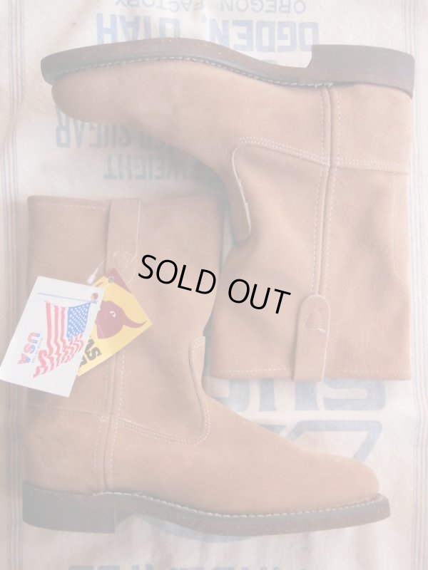 画像7: 1980'S〜 DEADSTOCK TEXAS STEER SAND SUEDE ROPER BOOTS SZ/7.5D