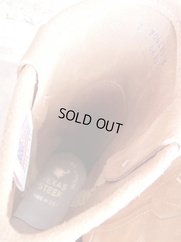 画像9: 1980'S〜 DEADSTOCK TEXAS STEER SAND SUEDE ROPER BOOTS SZ/7.5D