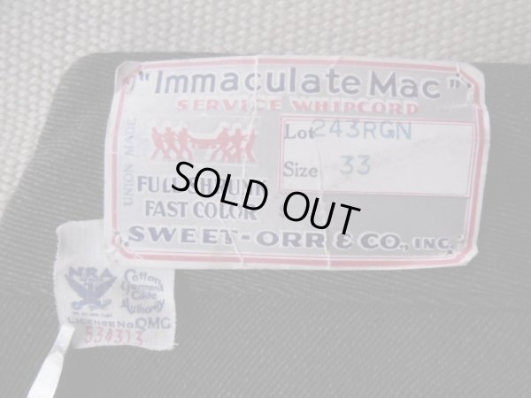 画像10: 1930'S DEADSTOCK SWEET-ORR S&P WHIPCORD BREACHES SZ33