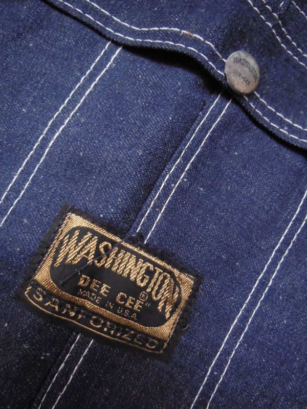 画像5: 1960'S DEADSTOCK WASHINGTON DEE CEE DENIM OVERALLS SZ/42X29