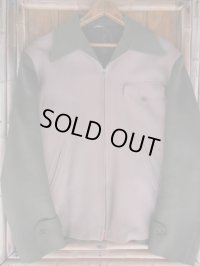 1940'S UNKNOWN TWO TONE PANEL WOOL WHIPCORDT JACKET