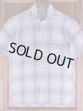 1950'S WILSHIRE FLECK PLAID COTTON SHIRT SZ/SMALL