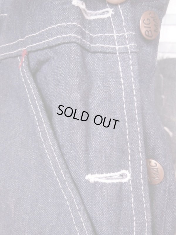 画像7: 1970'S DEADSTOCK BIG MAC LOWBACK DENIM OVERALLS SZ/36X30