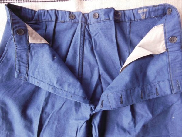 画像6: 1940'S UNKNOWN EURO MILITARY CINCH BACK TROUSERS 96/112