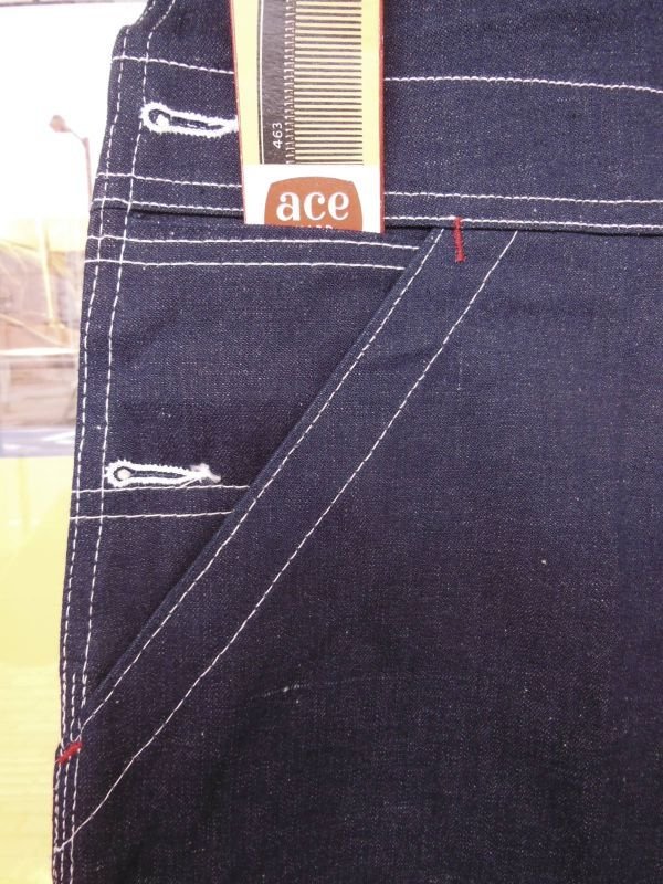 画像10: 1950'S DEADSTOCK BIG MAC 10 OZ DENIM BIB OVERALLS SZ/34X34