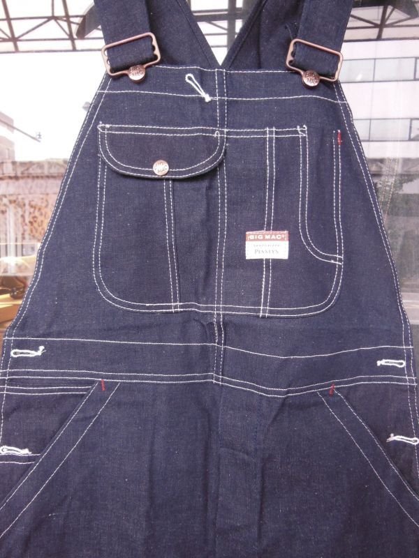 画像3: 1950'S DEADSTOCK BIG MAC 10 OZ DENIM BIB OVERALLS SZ/34X34
