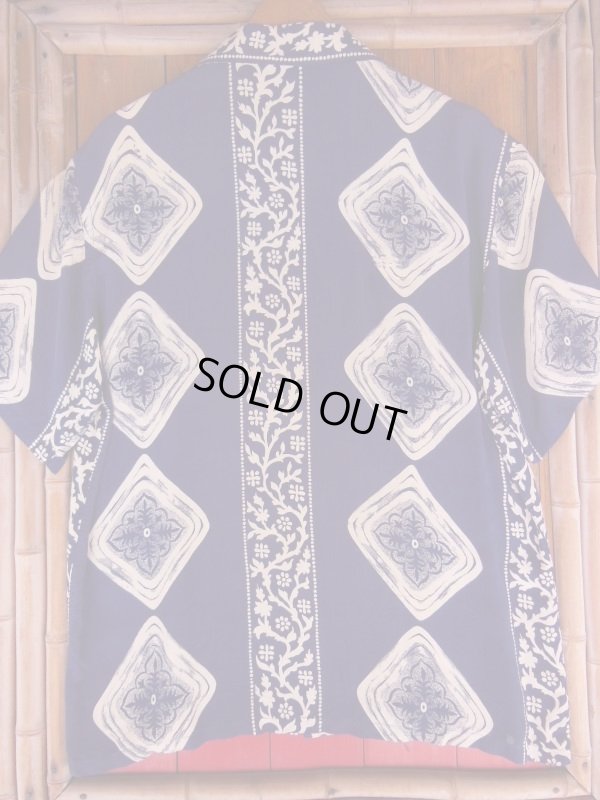 画像8: 1950'S McGREGOR BORDER PRINTED RAYON SHIRT SZ/ML