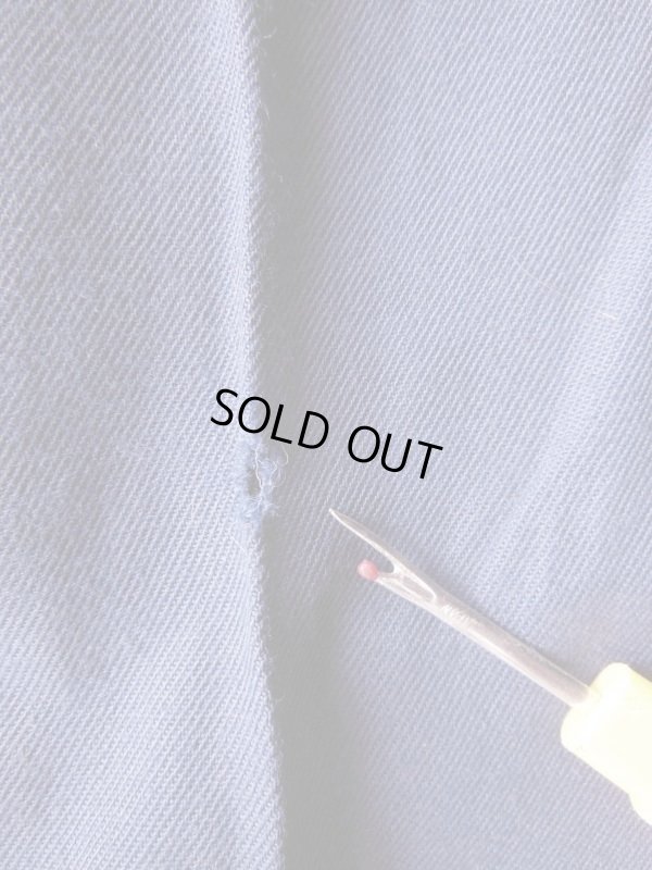 画像19: 1950'S DEADSTOCK BALMAR NAVY GABERDINE R'N'R SLACKS W30