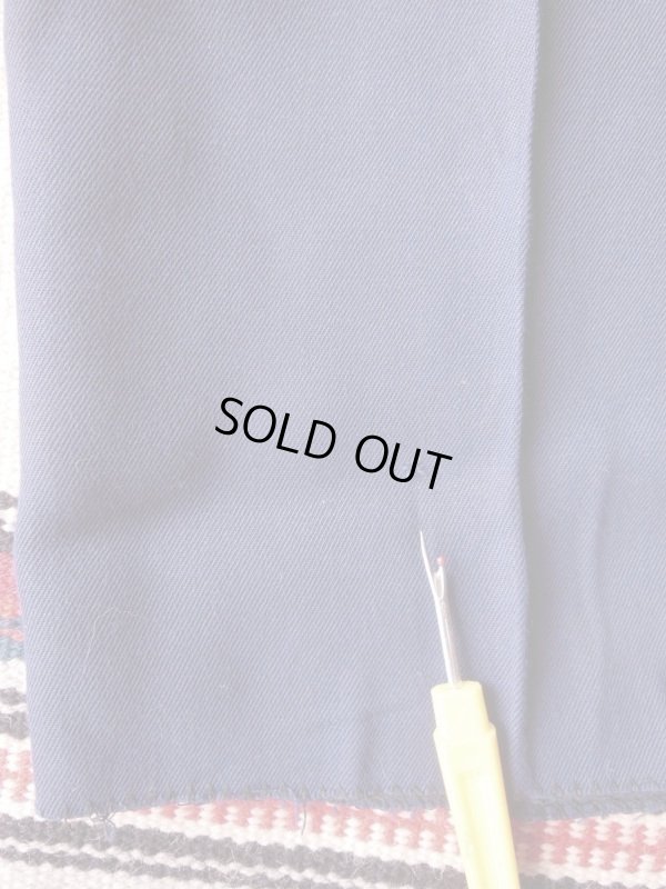 画像20: 1950'S DEADSTOCK BALMAR NAVY GABERDINE R'N'R SLACKS W30